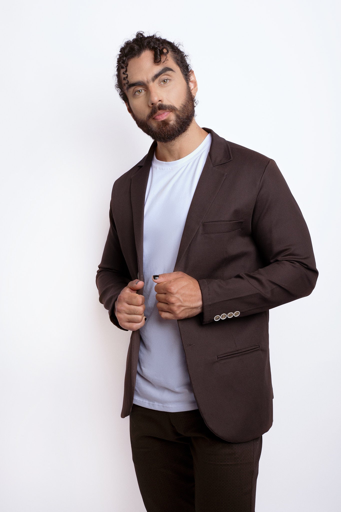 Blazer Caf Oscuro EME CASUAL