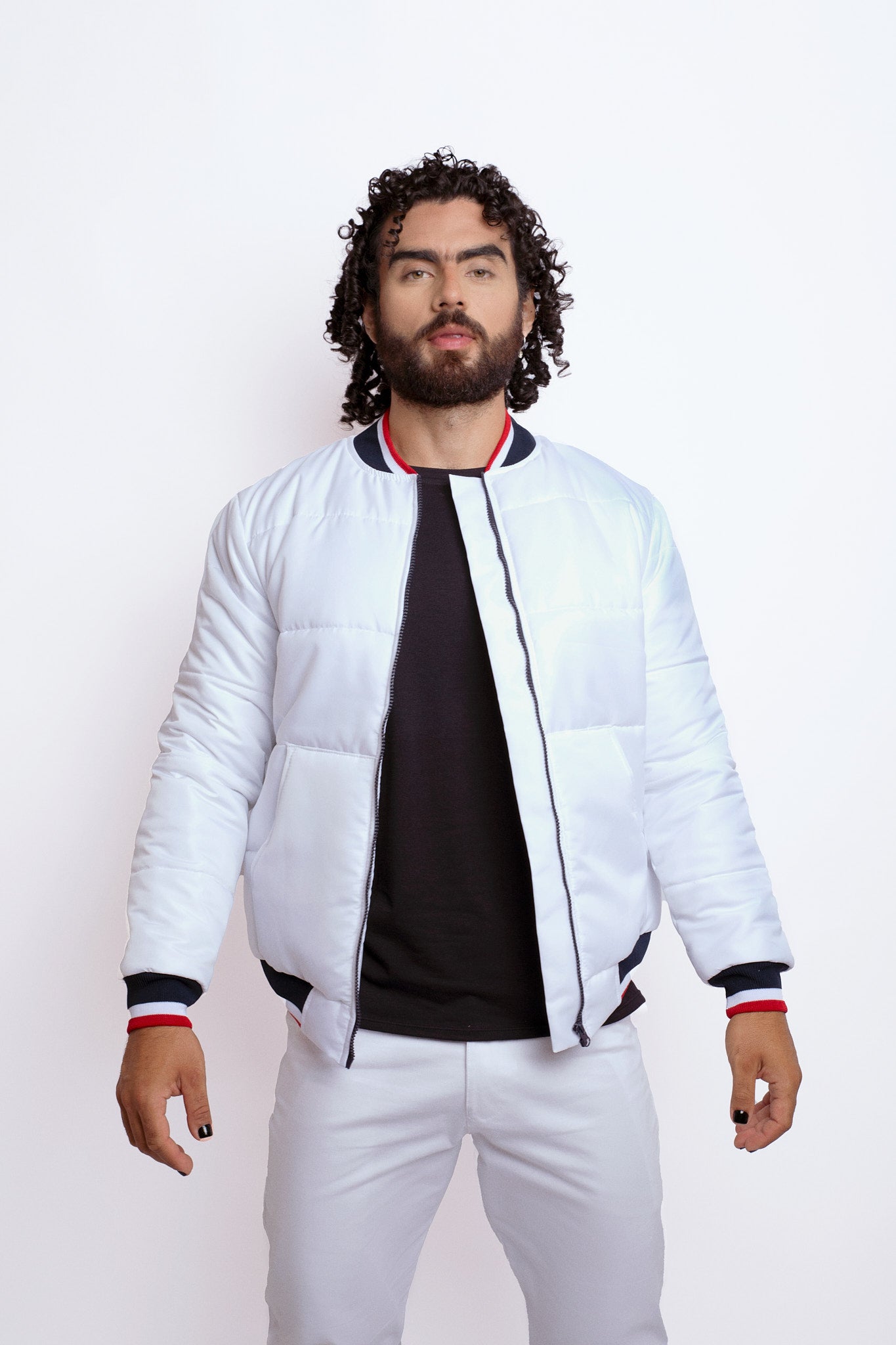 Chaqueta Acolchada Blanca EME CASUAL