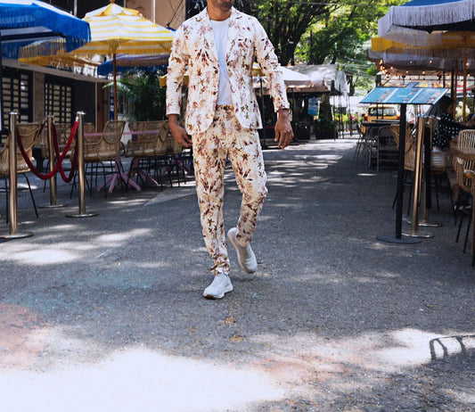 Traje Estampado Palmeras